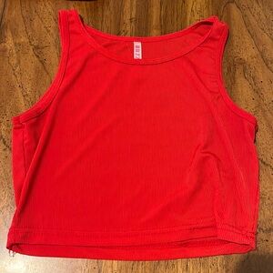 See through red tank